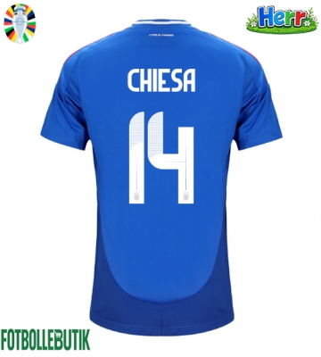 Italien Federico Chiesa #14 Hemmatröja EM 2024 Kortärmad